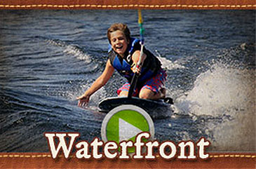 Waterfront and lake activities summer camp video