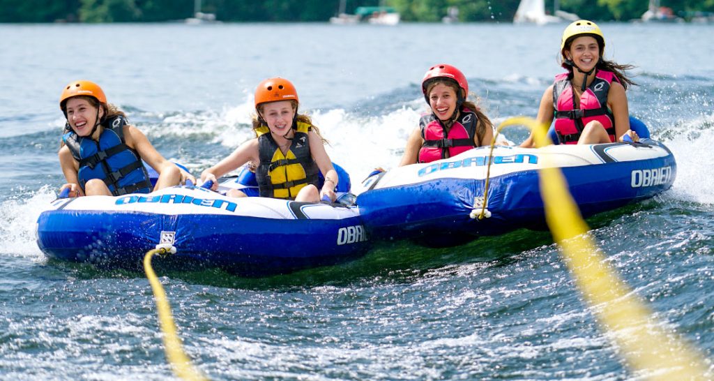 Waterfront and lake at summer camp in Maine
