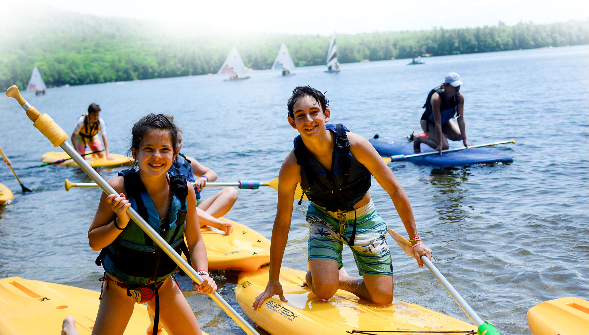 summer camp footer background photo