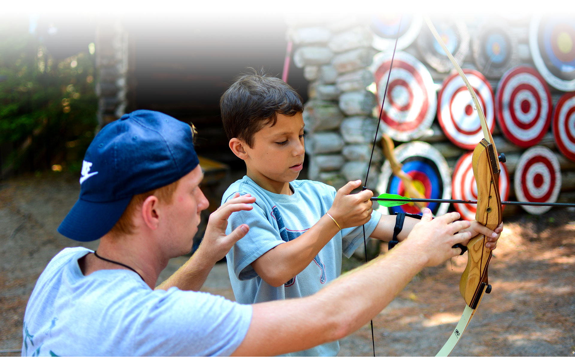 summer camp footer background photo