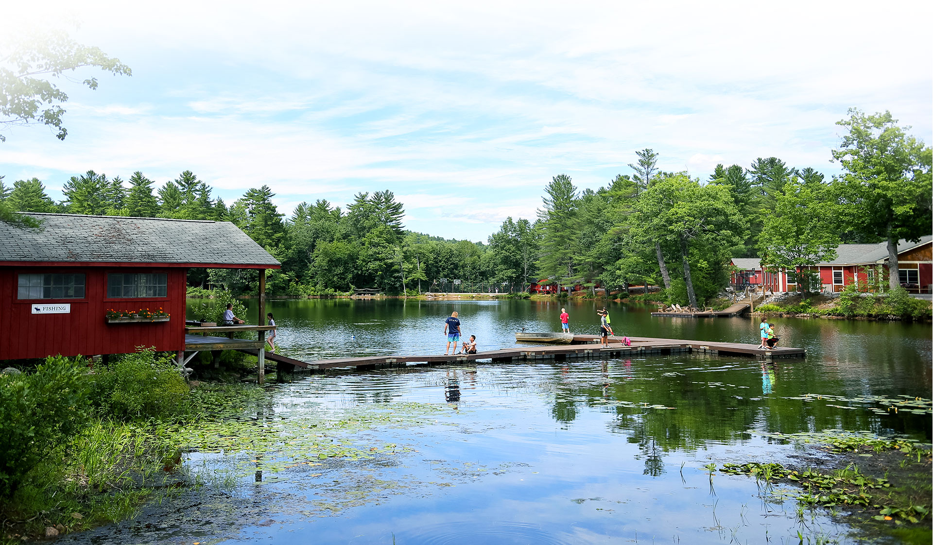 summer camp footer background photo