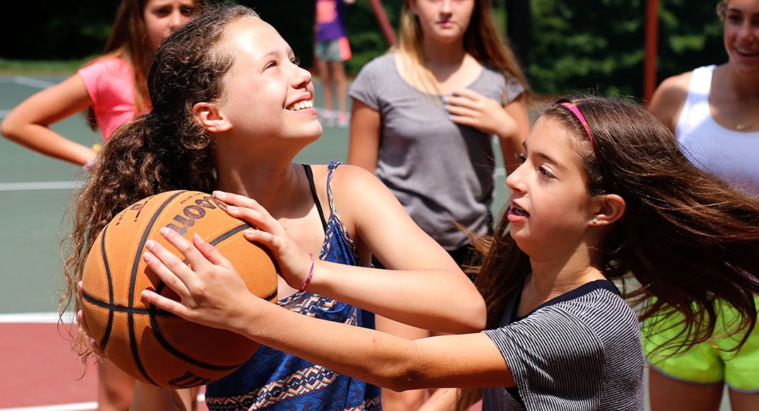 Athletics and sports program at summer camp in Maine