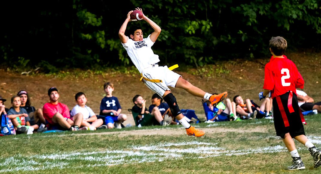 Athletics and sports program at summer camp in Maine