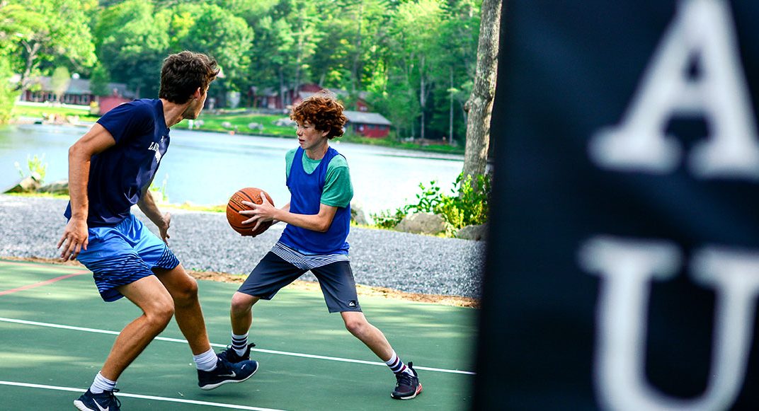 Athletics and sports program at summer camp in Maine