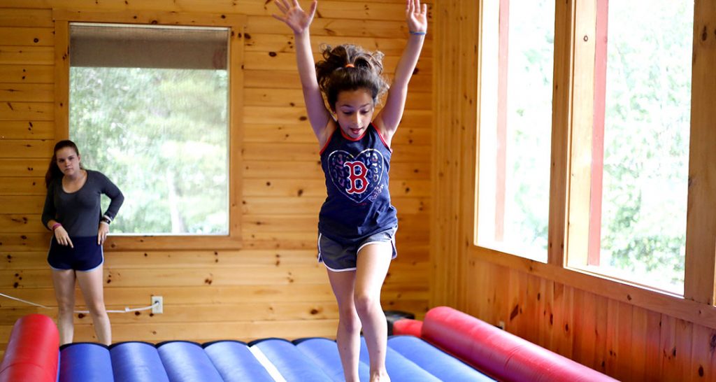 Athletics and sports program at summer camp in Maine