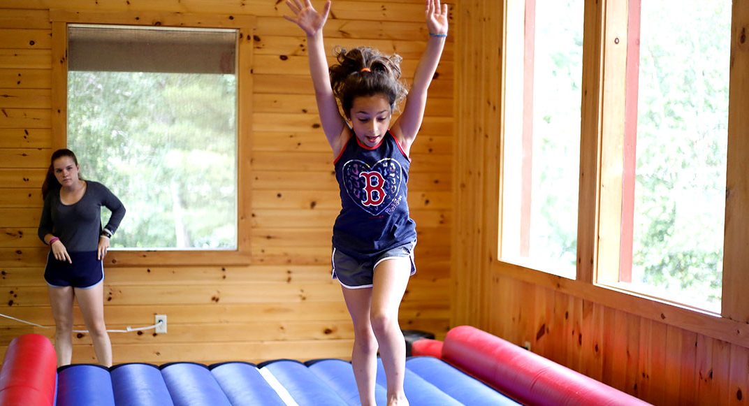 Athletics and sports program at summer camp in Maine