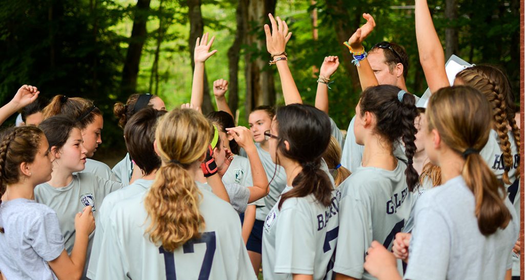 Athletics and sports program at summer camp in Maine