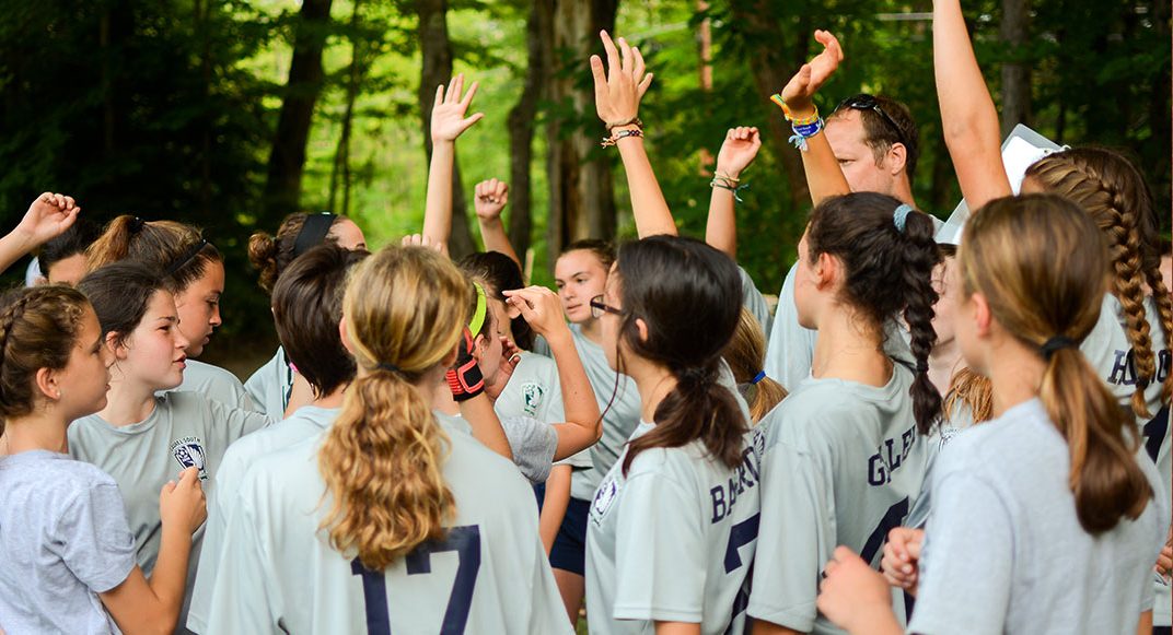 Athletics and sports program at summer camp in Maine