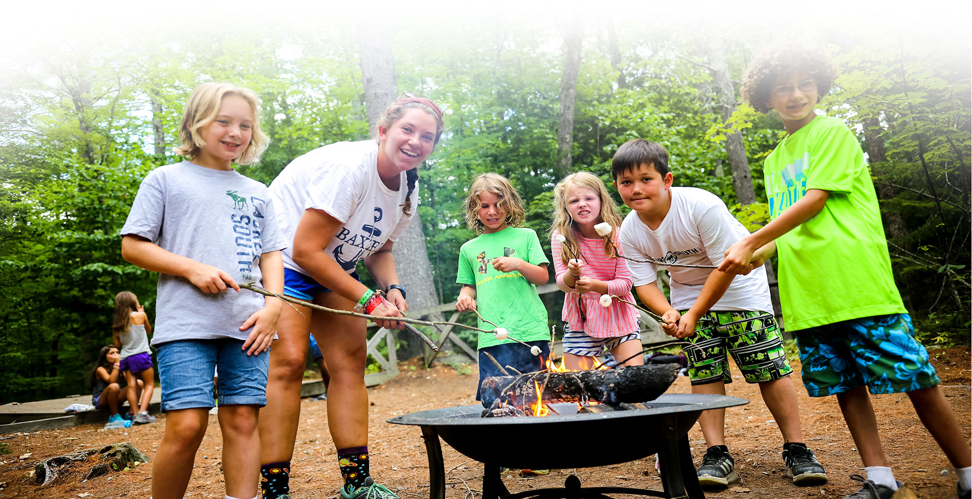 summer camp footer background photo